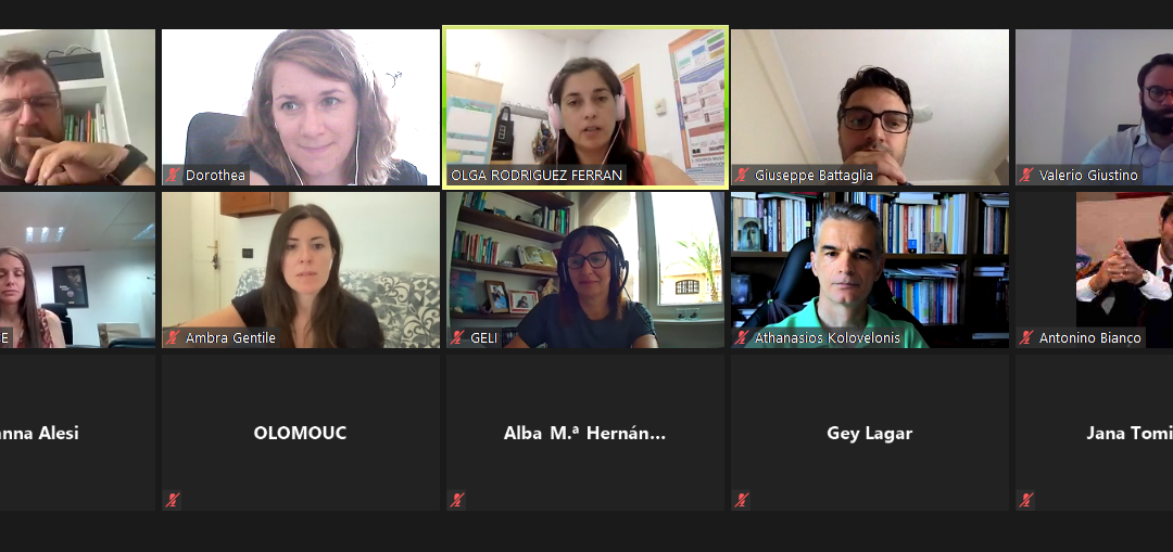 Progress meeting on training guides